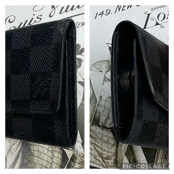 Authentic Large Louis Vuitton Damier Graphite Porte Cles Voiture Key Case❤️ - Picture 3 of 16